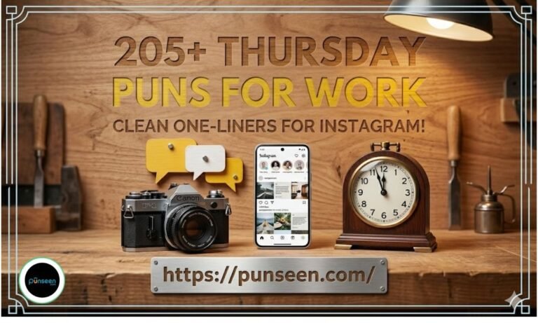 Thursday Puns for Work: Clean One-Liners For Instagram!