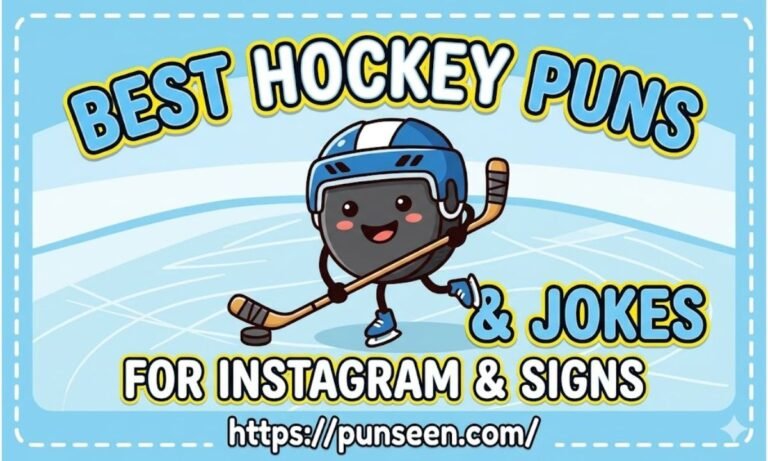 205+ Best Hockey Puns & Jokes for Instagram & Signs