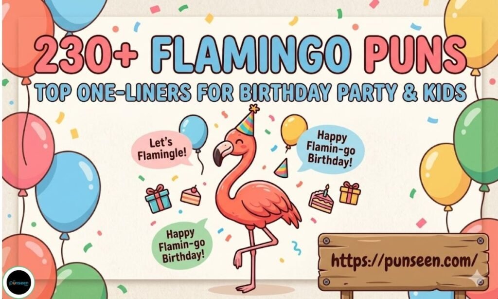 Flamingo Puns: Top One-Liners For Birthday Party & Kids