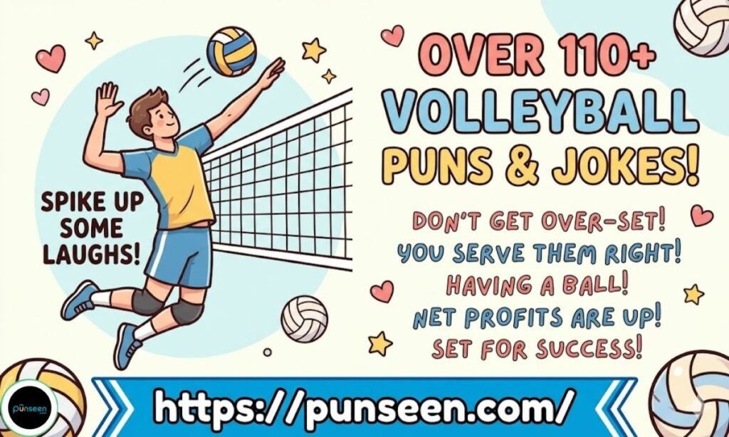 110+ Volleyball Puns & Jokes For Posters and Captions