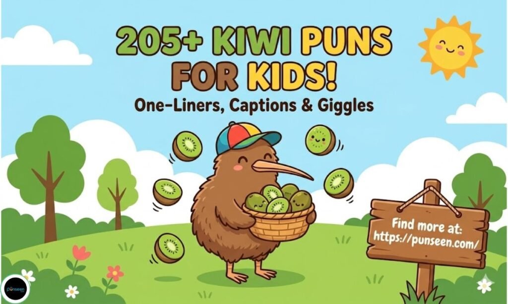 Kiwi Puns For Kids: One-Liners, Captions & Giggles