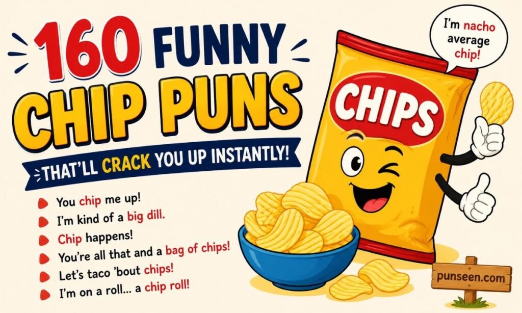 160 Funny Chip Puns That’ll Crack You Up Instantly