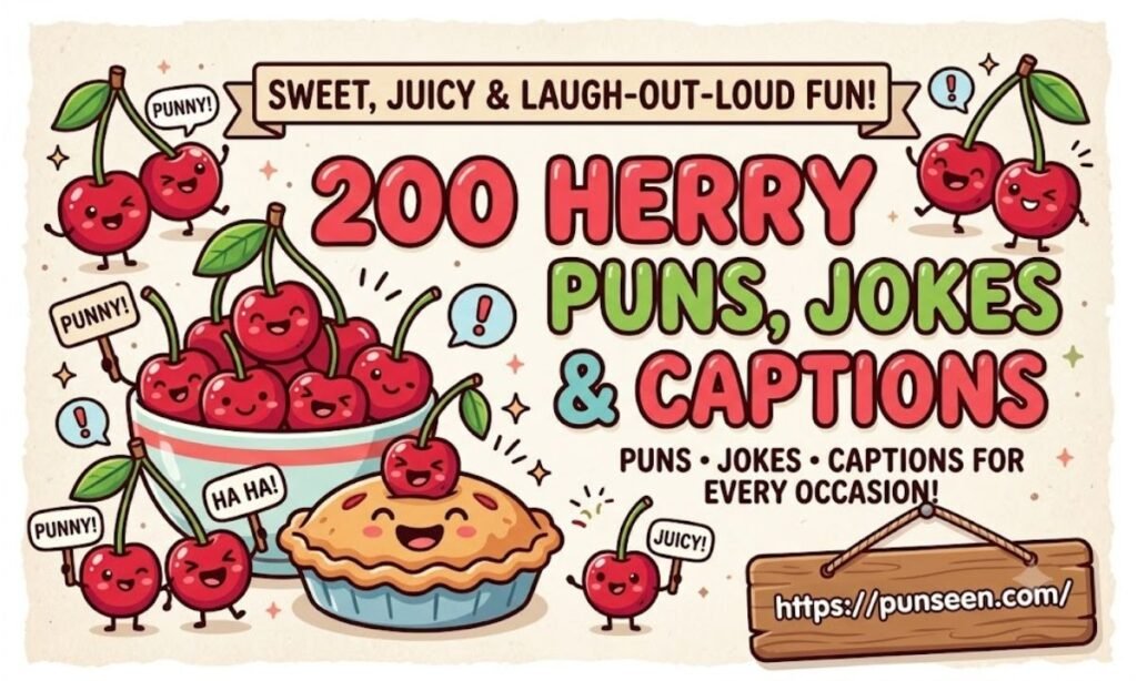 Herry Puns, Jokes & Captions That Are Sweet, Juicy, and Laugh-Out-Loud Fun