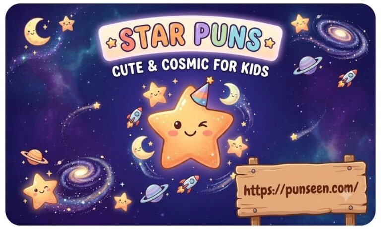 Star Puns: Cute & Cosmic For kids (Clever One Liners)