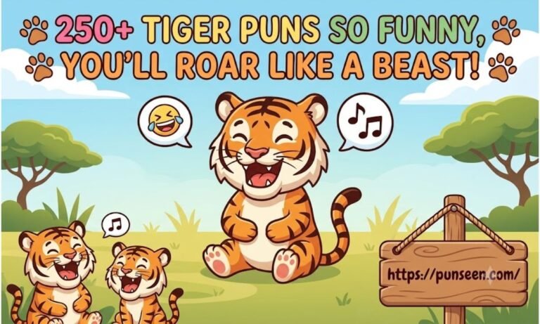 Tiger Puns So Funny, You’ll Roar Like a Beast!