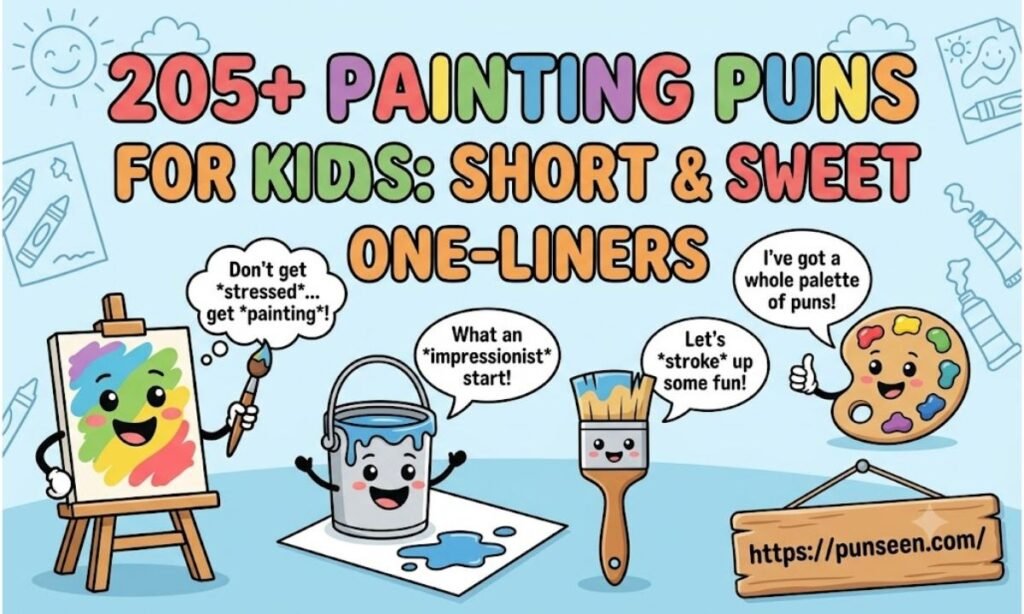 Painting Puns For Kids: Short & Sweet One-Liners