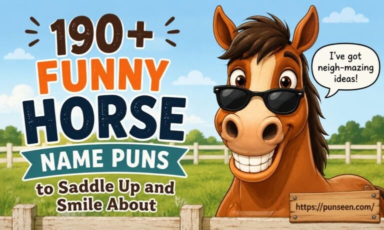 Saddle Up for the Best Funny Horse Name Puns!