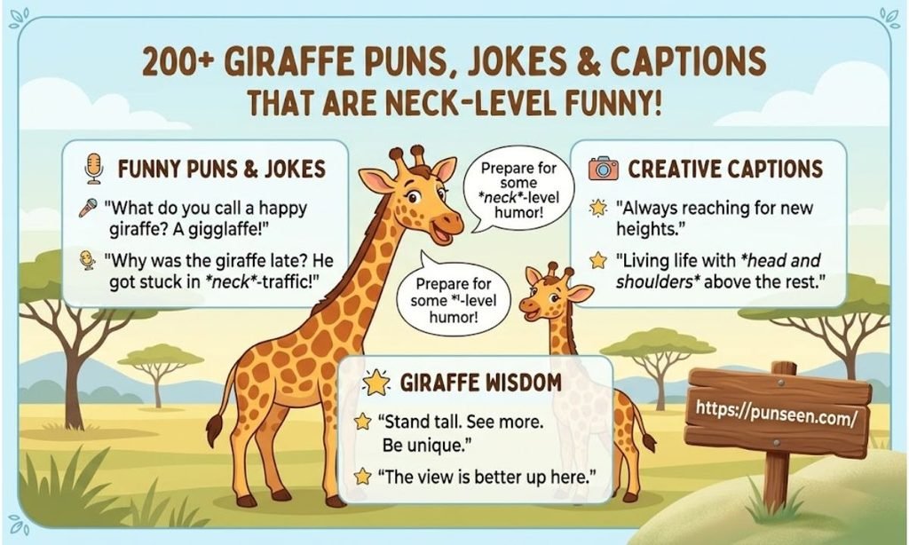 Giraffe Puns, Jokes & Captions That Are Neck-Level Funny