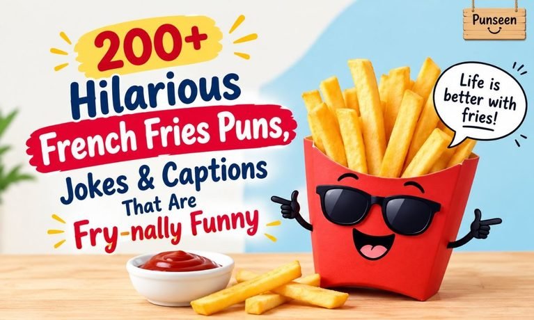 Hilarious  French Fries Puns, Jokes & Captions That Are Fry-nally Funny